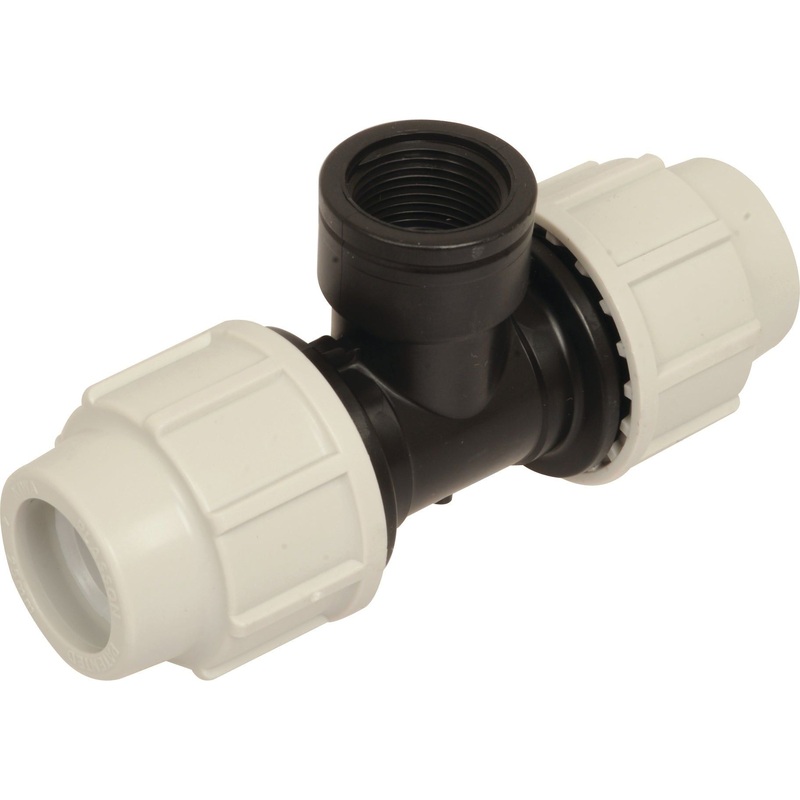 90 Tee with Threaded Female Offtake - 25mm x 3/4 | Sparex Part No.S.106898