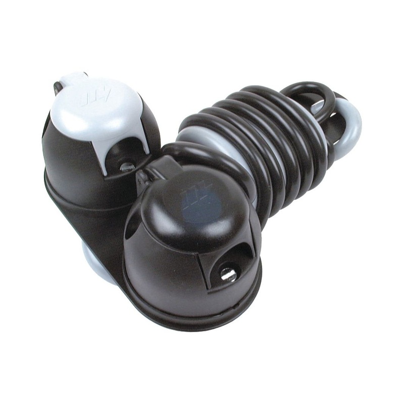 Prewired Double 7 Pin Trailer Socket Female Caravan/ Trailer Socket & Plate 12v | Sparex Part No.S.14488