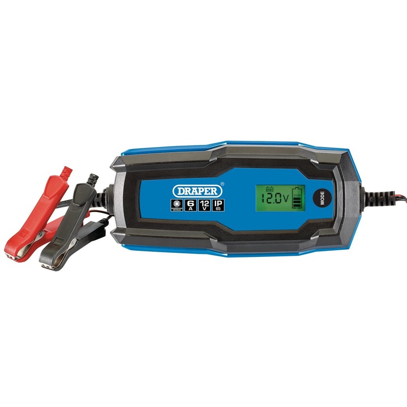 Draper 6/12V Smart Charger And Battery Maintainer, 6A - BCI6