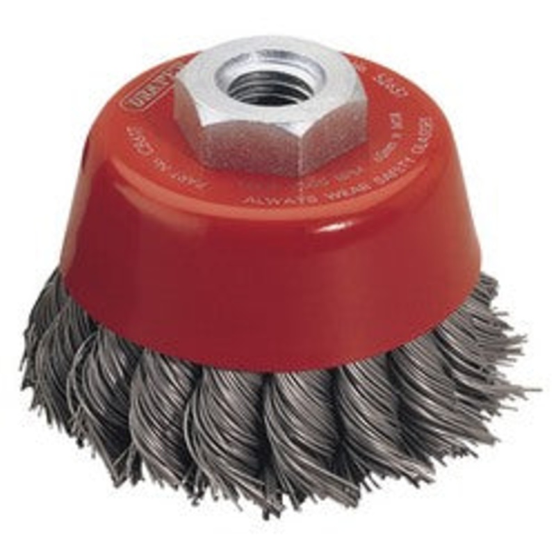 Draper Expert Steel Twist Knot Wire Cup Brush, 60mm, M14 - CB61T