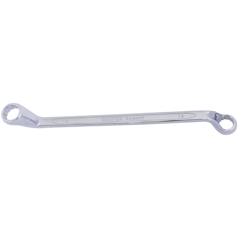 Draper Hi-Torq Deep Offset Ring Spanner, 14 X 15mm - 7105MM