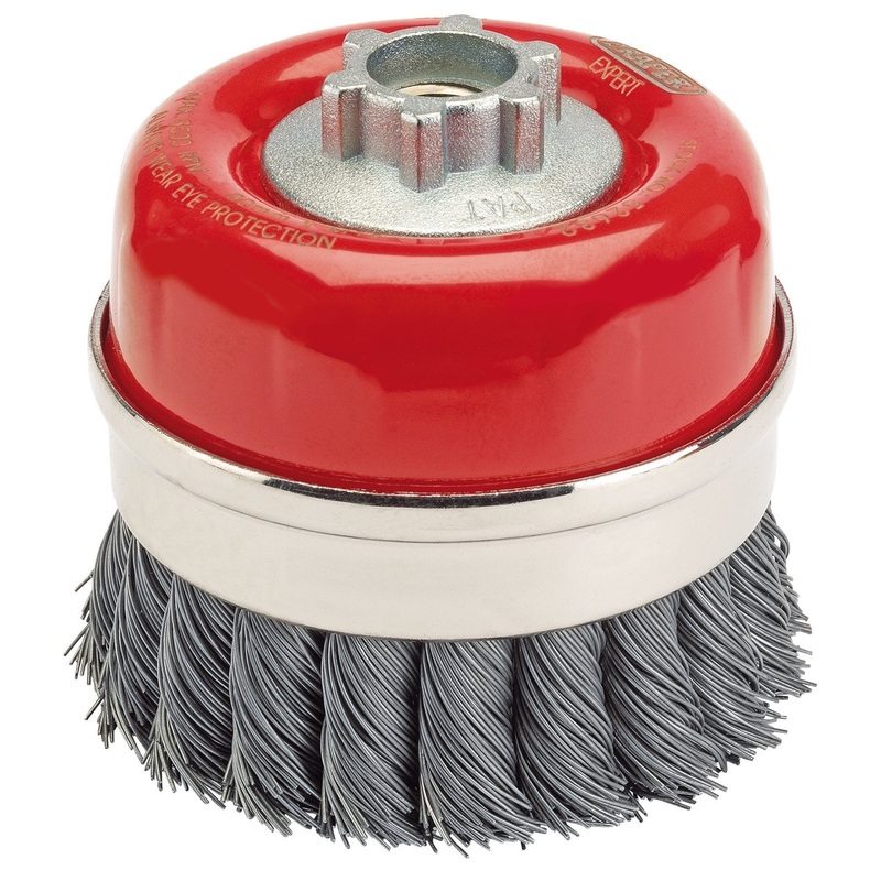 Draper Expert Brassed Steel Crimped Wire Cup Brush, 125mm, M14 - CB125C