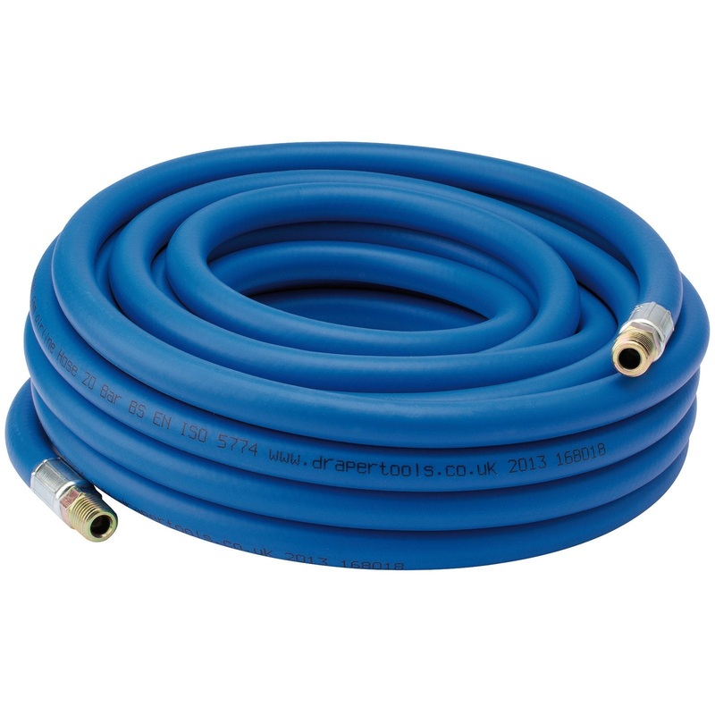 Draper Air Line Hose, 10M, 5/16"/8mm Bore, 1/4" Bsp - AH10M8
