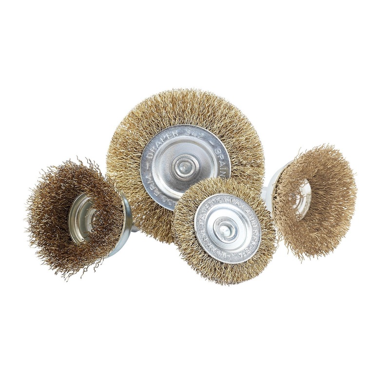 Draper Countertop Display Of Cup And Rotary Wire Brushes - WW-ASTC