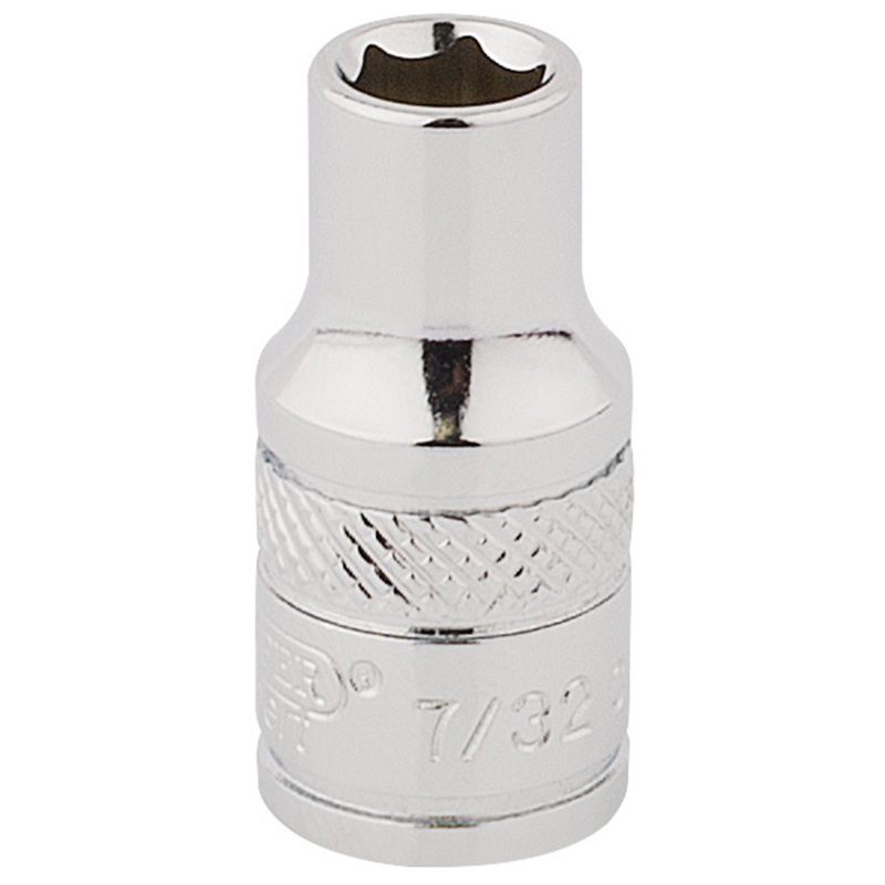 Draper Hi-Torq 6 Point Socket, 1/4" Sq. Dr., 7/32" - B-AF