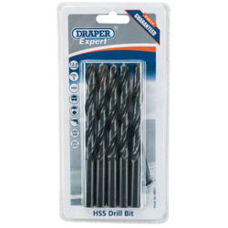 Draper Hss Drill Bit, 12.0mm (Pack Of 5) - H29MC