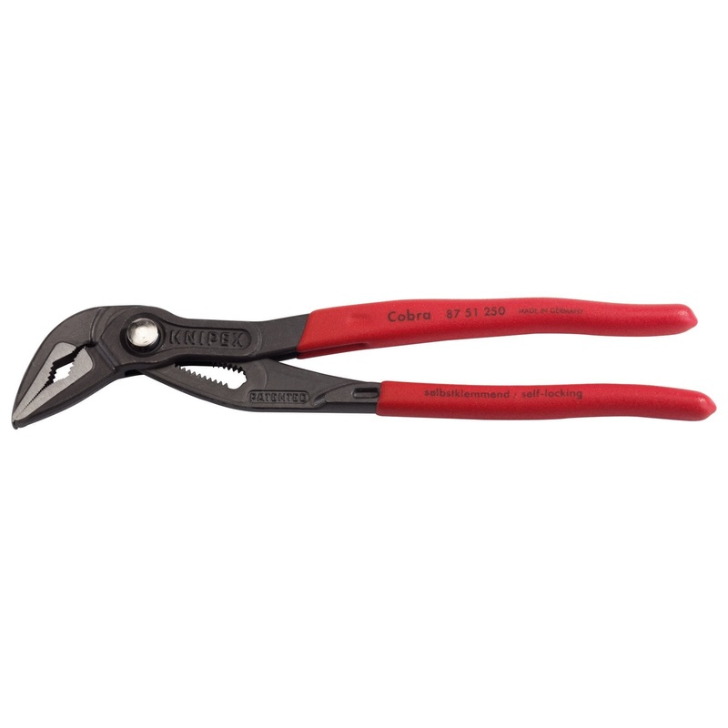 Draper Knipex Cobra 87 51 250 Long Jaw Waterpump Pliers, 250mm - 87 51 250