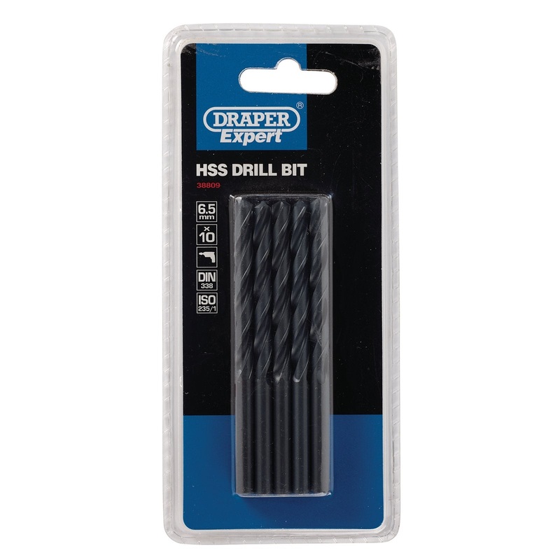 Draper Hss Drill Bit, 6.5mm (Pack Of 10) - H29MC