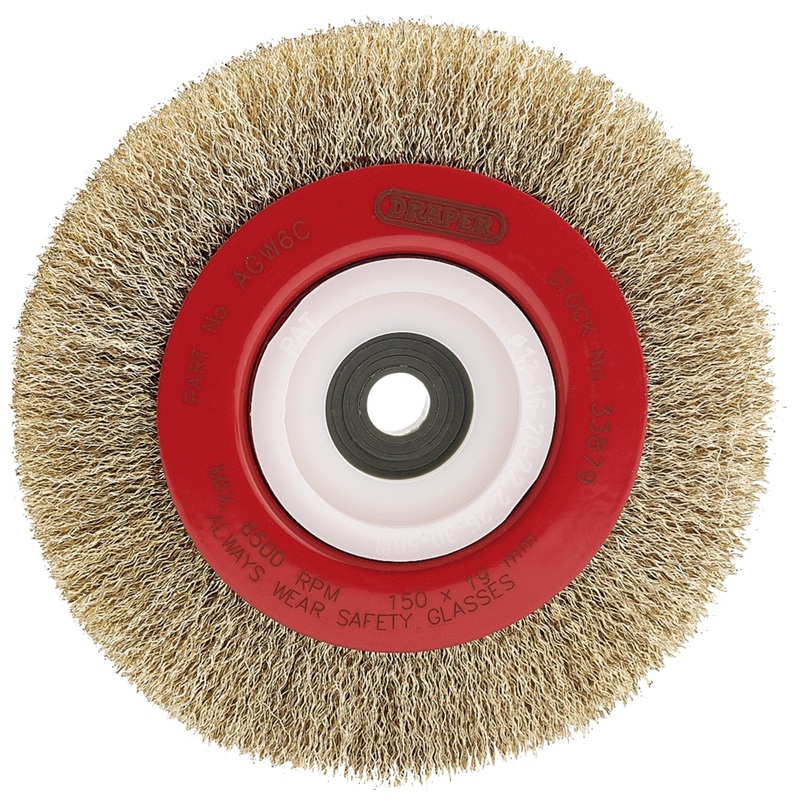 Draper Crimped Steel Wire Wheel, 150mm - AGW6C