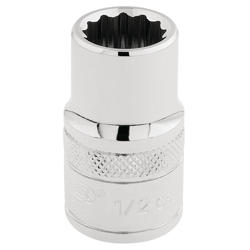 Draper Hi-Torq 12 Point Socket, 1/2" Sq. Dr., 1/2" - H-AF/B