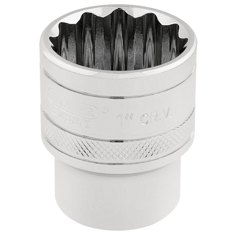 Draper Hi-Torq 12 Point Socket, 1/2" Sq. Dr., 1" - H-AF/B