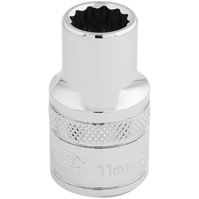 Draper Hi-Torq 12 Point Socket, 1/2" Sq. Dr., 11mm - H-MM/B