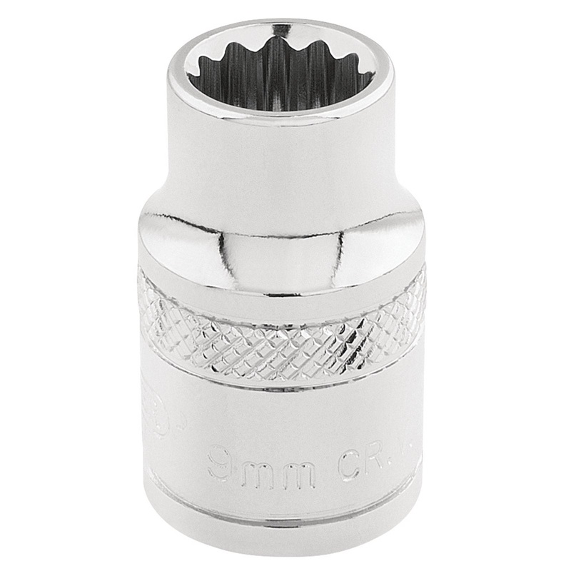 Draper Hi-Torq 12 Point Socket, 3/8" Sq. Dr., 9mm - D-MM/B