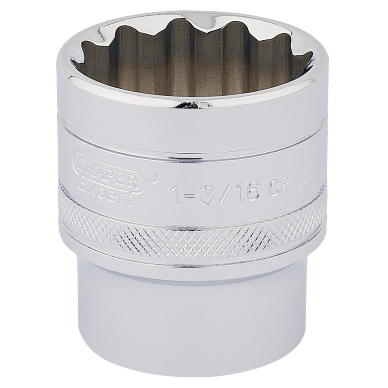 Draper Hi-Torq 12 Point Socket, 1/2" Sq. Dr., 1.3/16" - H-AF/B