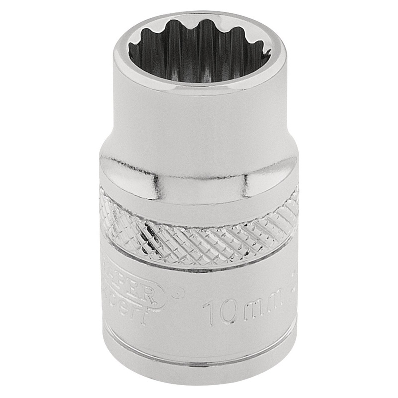 Draper Hi-Torq 12 Point Socket, 3/8" Sq. Dr., 10mm - D-MM/B