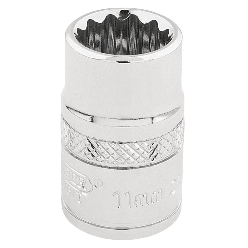Draper Hi-Torq 12 Point Socket, 3/8" Sq. Dr., 11mm - D-MM/B