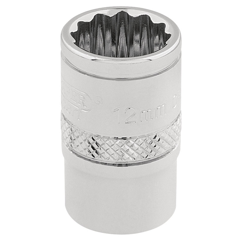 Draper Hi-Torq 12 Point Socket, 3/8" Sq. Dr., 12mm - D-MM/B