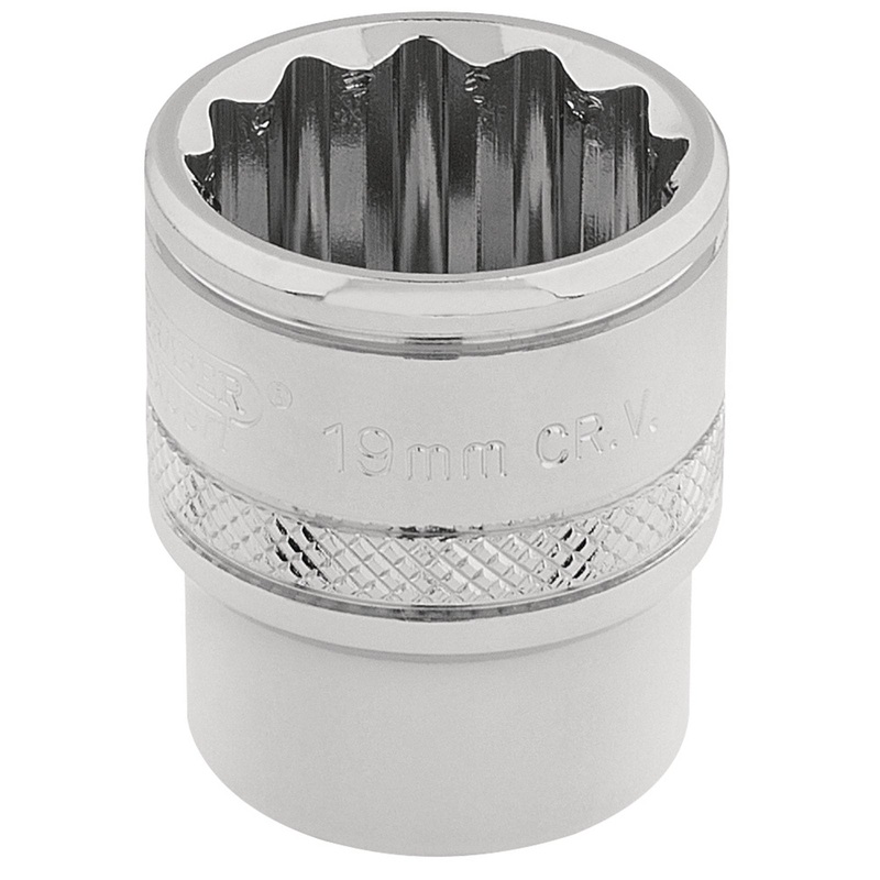 Draper Hi-Torq 12 Point Socket, 3/8" Sq. Dr., 19mm - D-MM/B