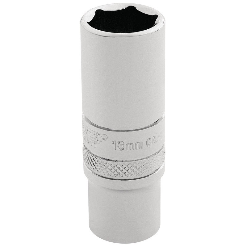 Draper Hi-Torq 6 Point Deep Socket, 1/4" Sq. Dr., 13mm - BT-MM/B