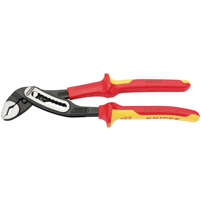 Draper Knipex Alligator 88 08 250Uksbe Vde Fully Insulated Waterpump Pliers, 250mm - 88 08 250 UKSBE
