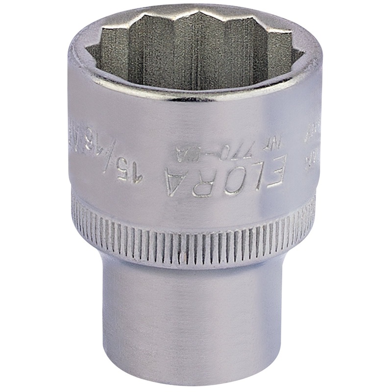 Draper Elora Bi-Hexagon Socket, 1/2" Sq. Dr., 15/16" - 770-LA 15/16