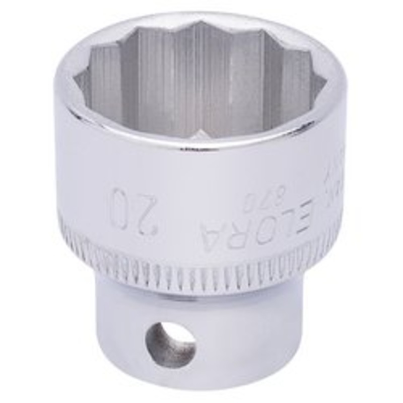 Draper Elora Bi-Hexagon Socket, 3/8" Sq. Dr., 20mm - 870-M 20