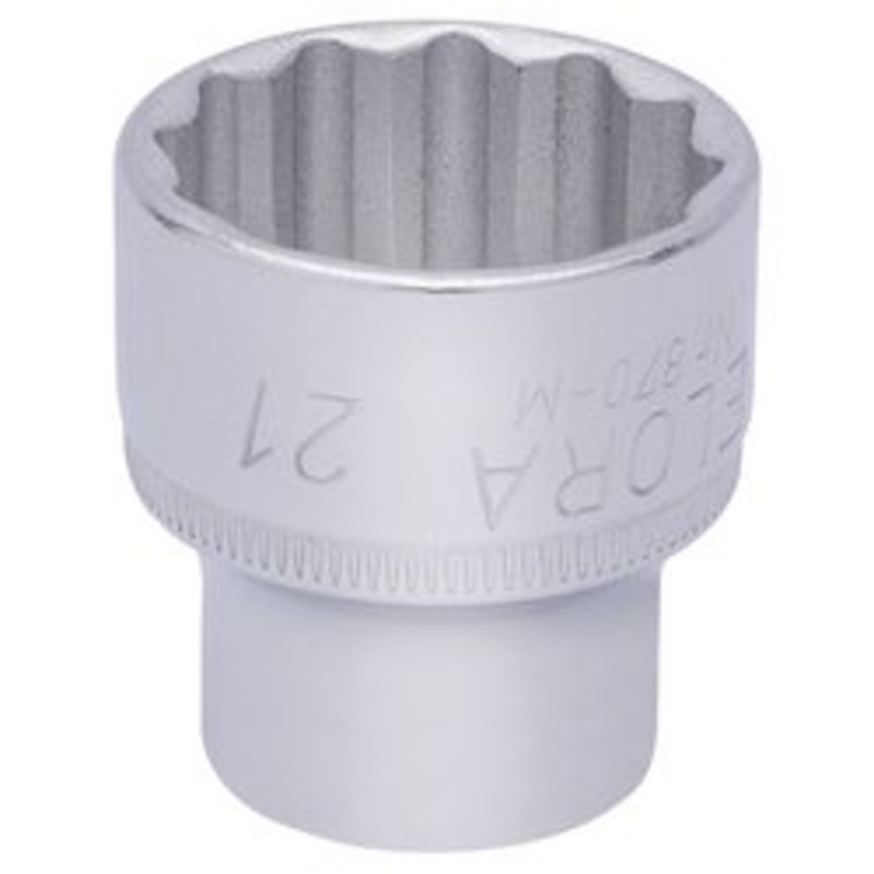 Draper Elora Bi-Hexagon Socket, 3/8" Sq. Dr., 21mm - 870-M 21
