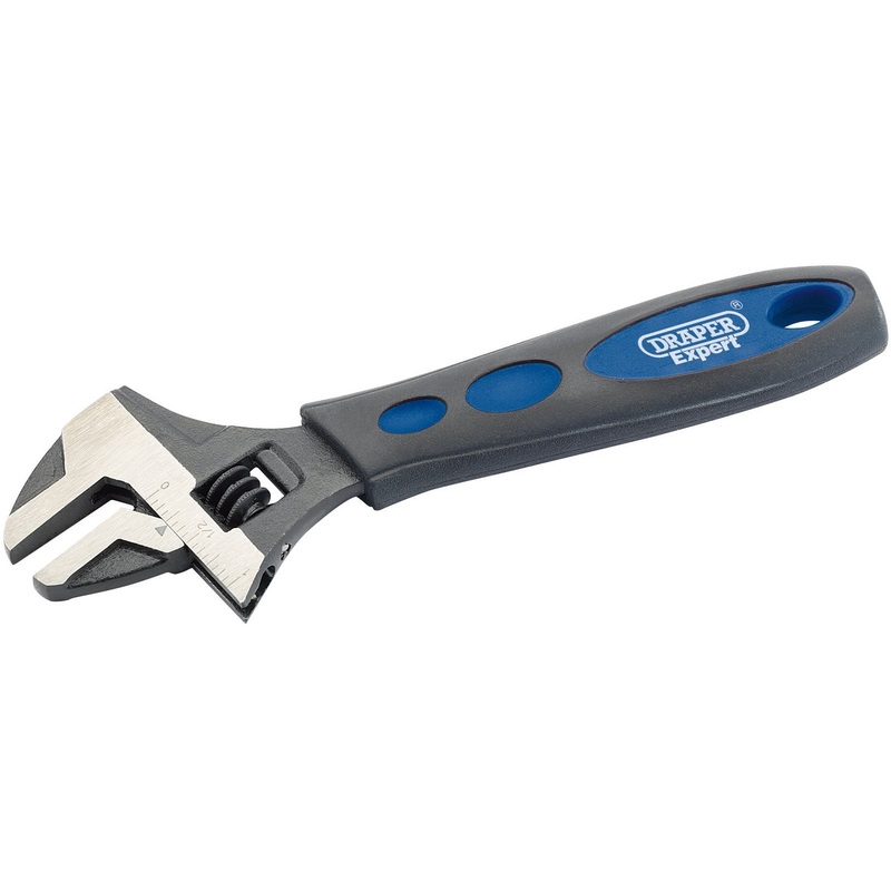 Draper Soft Grip Crescent-Type Adjustable Wrench, 150mm, 19mm - AWSG