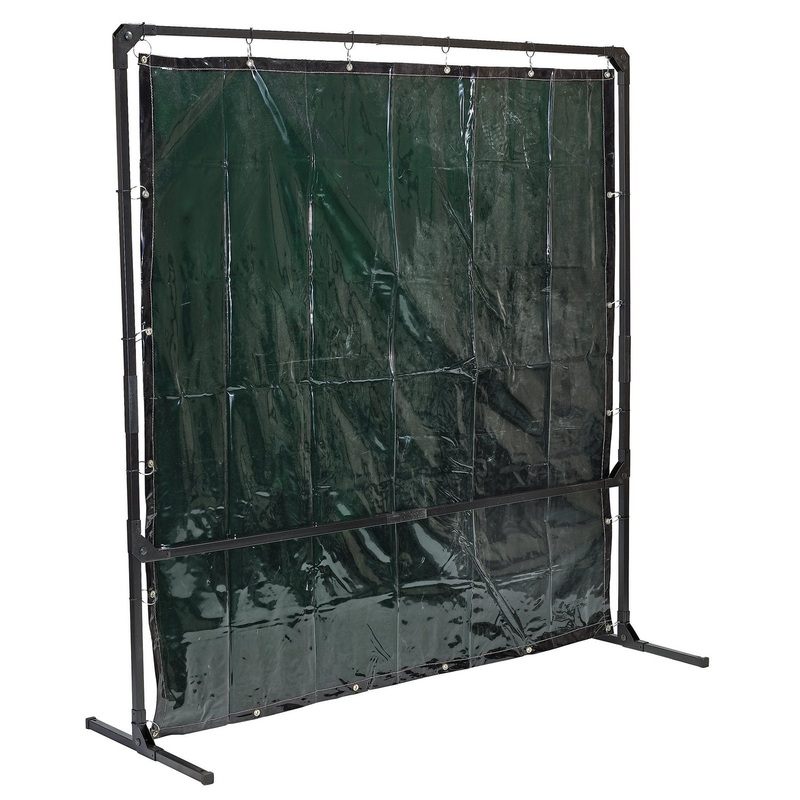 Draper Welding Curtain With Metal Frame, 6' X 6' - WCF6X6