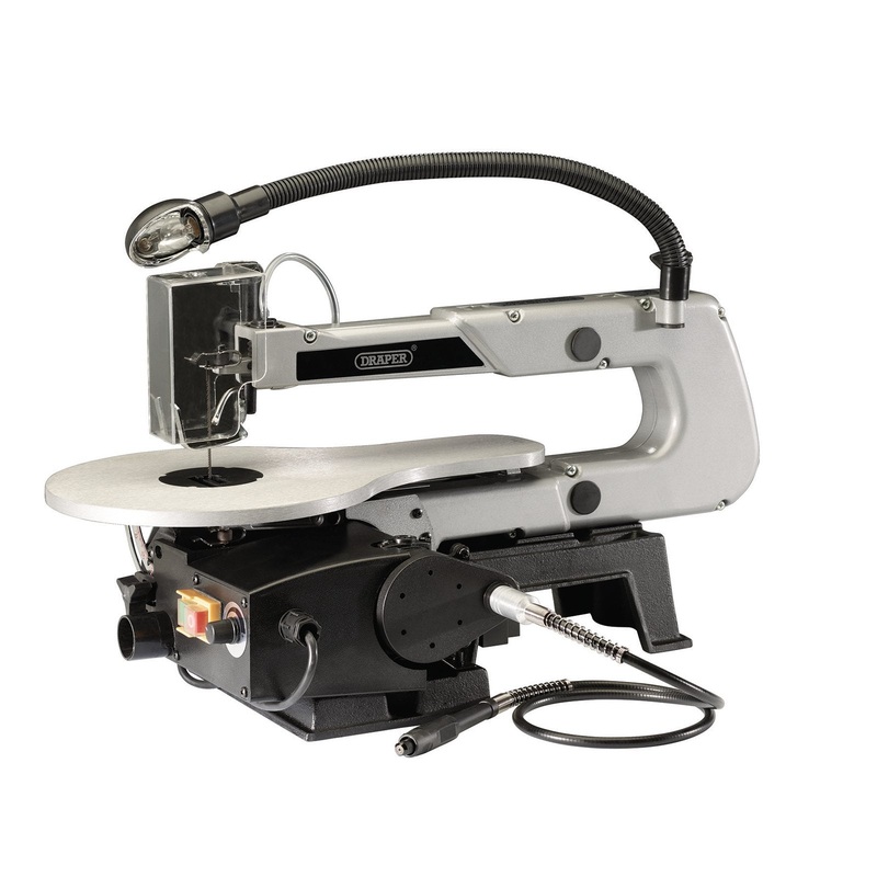 Draper Variable Speed Scroll Saw With Flexible Drive Shaft And Worklight, 405mm, 90W - FS405V