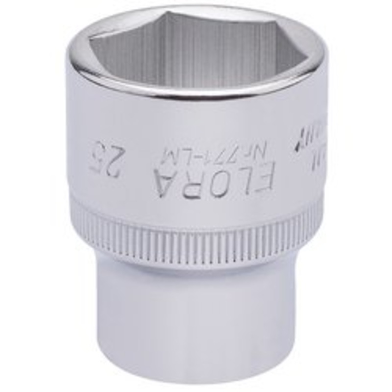 Draper Elora Hexagon Socket, 1/2" Sq. Dr., 25mm - 771-LM 25