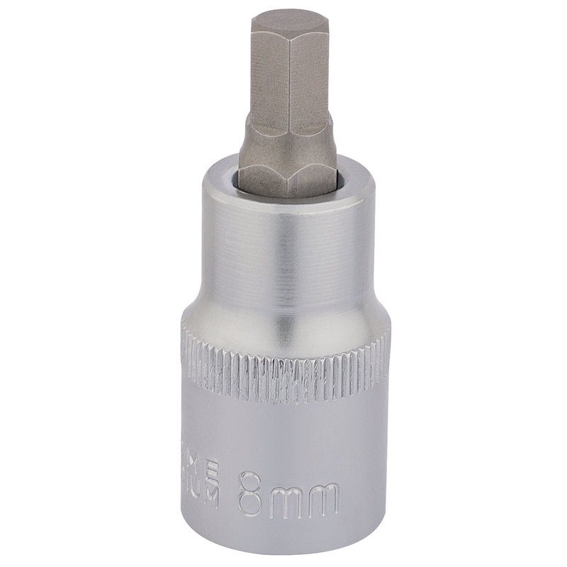 Draper Hexagonal Socket Bits, 1/2" Sq. Dr., 8mm - H-HEX/B