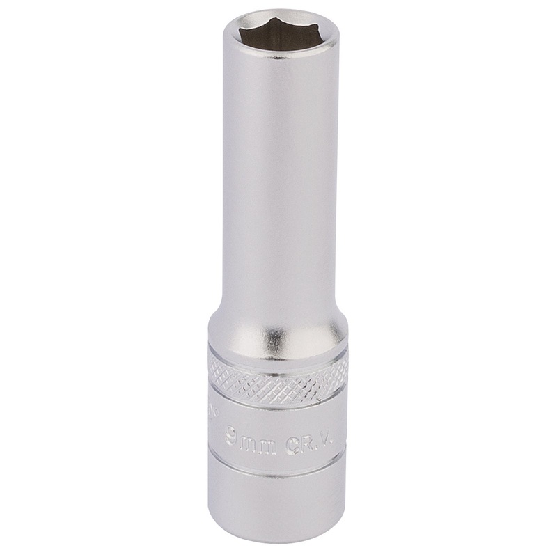 Draper Hi-Torq 6 Point Deep Socket, 3/8" Sq. Dr., 9mm - DT-MM/MS