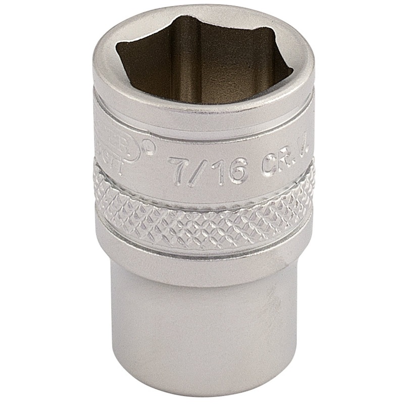 Draper Imperial Socket, 1/4" Sq. Dr., 7/16" - B-AF/MS