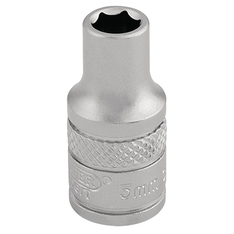 Draper Socket, 1/4" Sq. Dr., 5mm - B-MM/MS