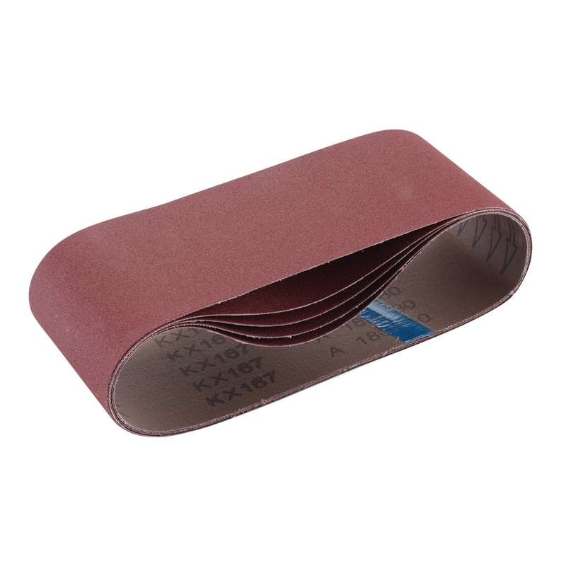 Draper Cloth Sanding Belt, 100 X 610mm, 180 Grit (Pack Of 5) - SB100610