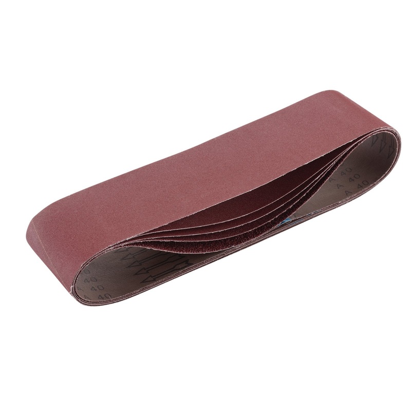 Draper Cloth Sanding Belt, 100 X 915mm, Assorted Grit (Pack Of 5) - SB100915