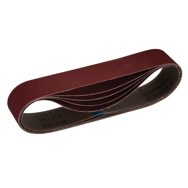 Draper Cloth Sanding Belt, 50 X 686mm, Assorted Grit (Pack Of 5) - SB50686
