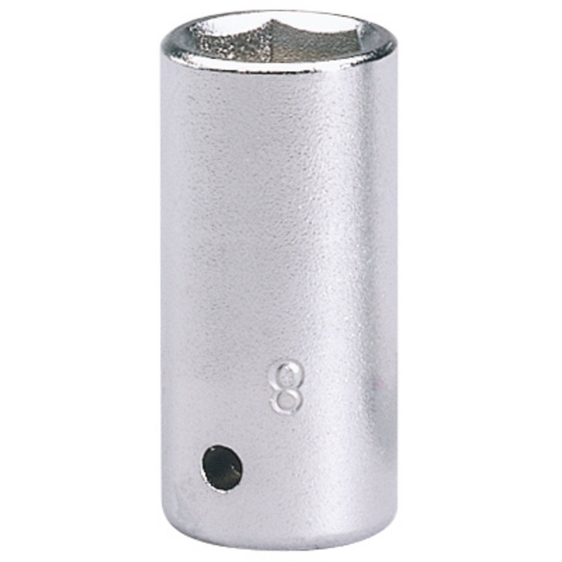 Draper Elora Hexagon Socket, 1/4" Sq. Dr., 8mm - 1455-M 8