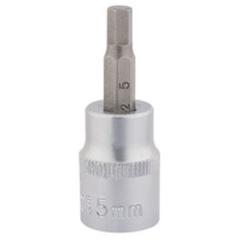 Draper Socket With Hexagonal Bit, 3/8" Sq. Dr., 5mm - D-HEX/B