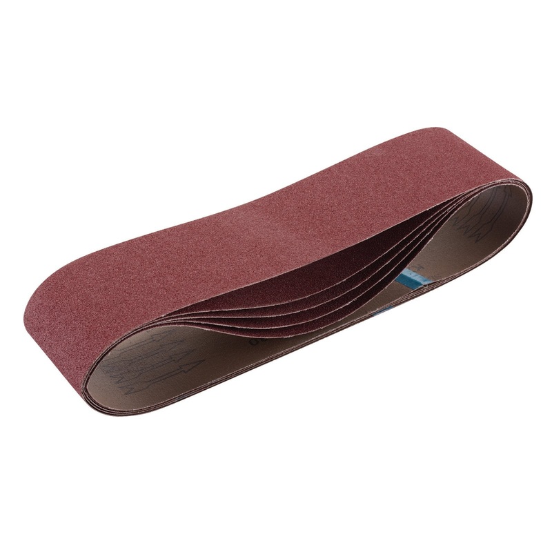 Draper Cloth Sanding Belt, 100 X 915mm, 80 Grit (Pack Of 5) - SB100915