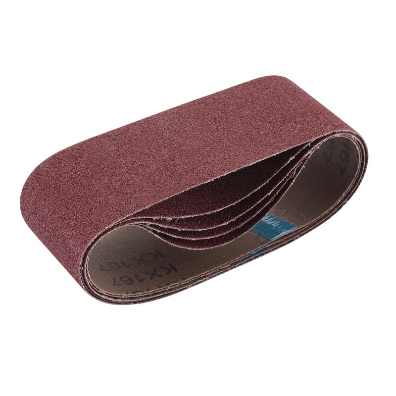 Draper Cloth Sanding Belt, 75 X 457mm, 80 Grit (Pack Of 5) - SB75457