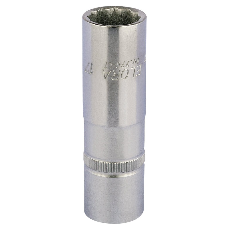 Draper Elora Deep Bi-Hexagon Socket, 1/2" Sq. Dr., 17mm - 770-LT 17