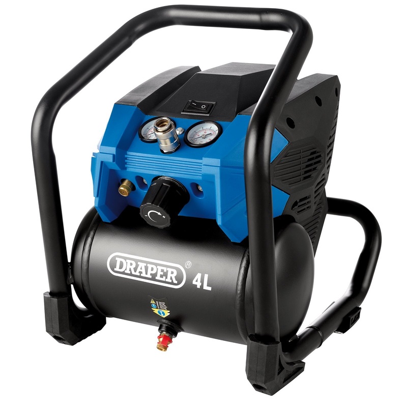 Draper D20 20V Compressor, 4L (Sold Bare) - D20AC4L