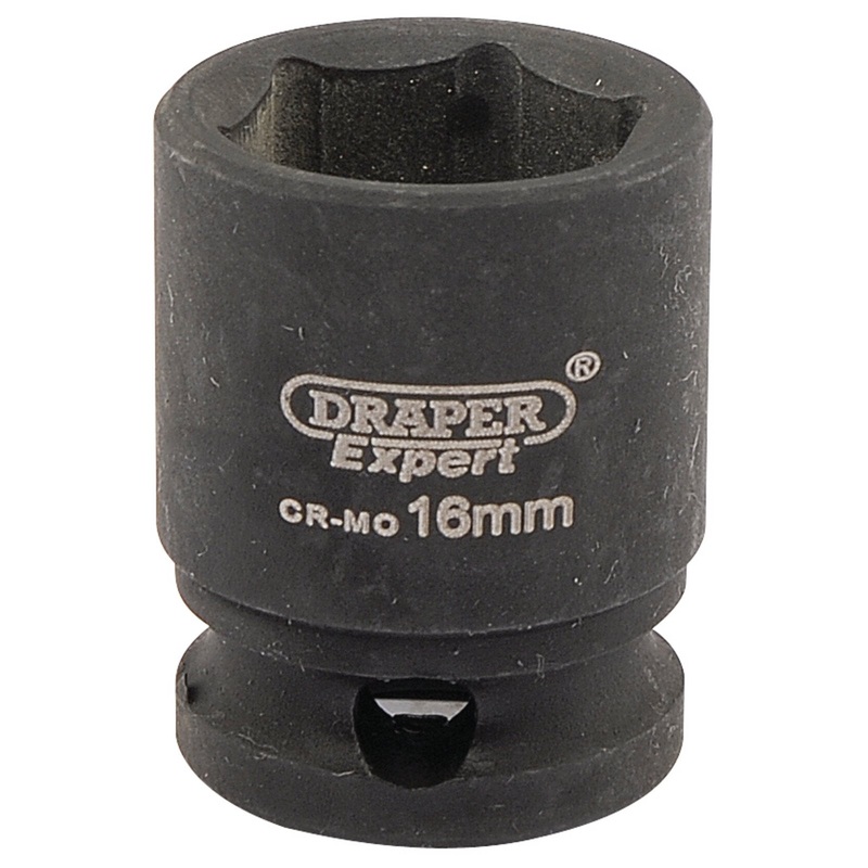 Draper Expert Hi-Torq 6 Point Impact Socket, 3/8" Sq. Dr., 16mm - 409-MM
