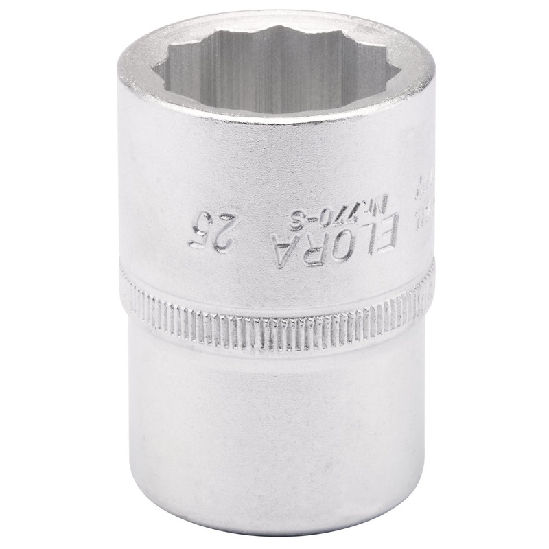 Draper Elora Bi-Hexagon Socket, 3/4" Sq. Dr., 25mm - 770-S 25