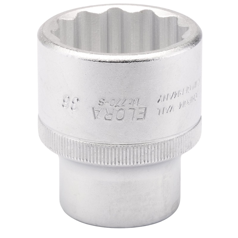 Draper Elora Bi-Hexagon Socket, 3/4" Sq. Dr., 36mm - 770-S 36