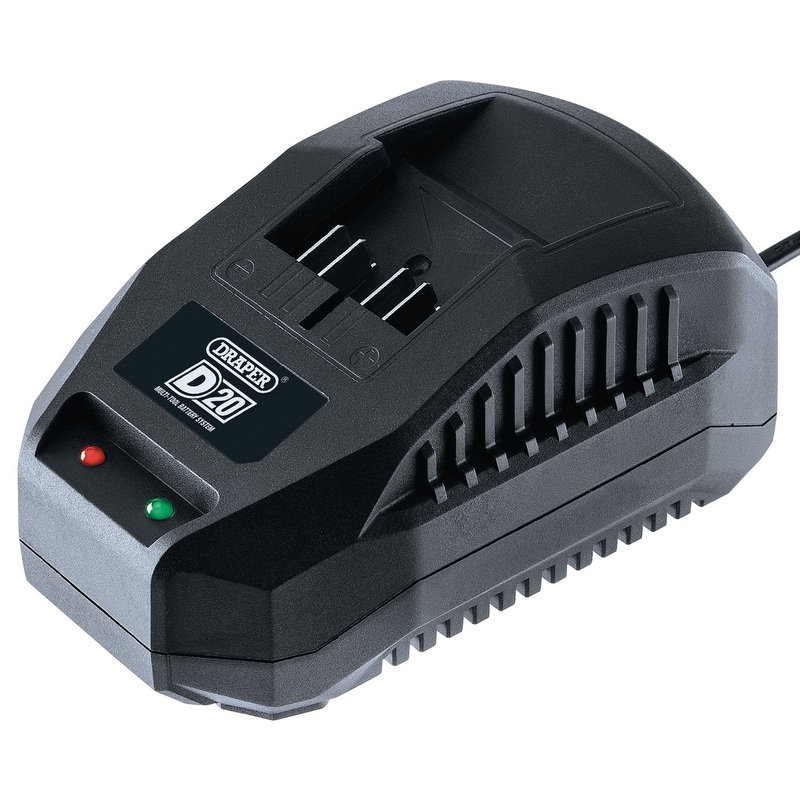 Draper D20 20V Li-Ion Battery Charger, 2.4A - D20BCS/2