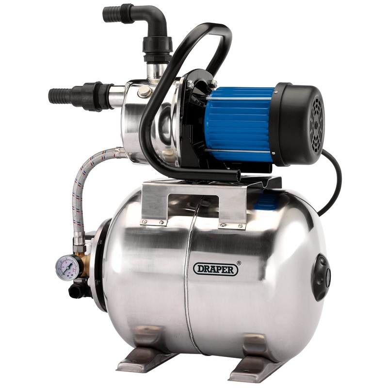 Draper Stainless Steel Booster Pump, 50L/Min, 800W - BP3