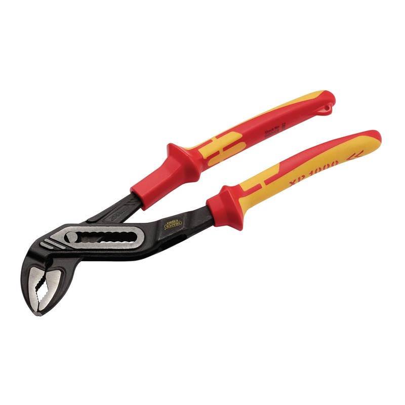 Draper Xp1000 Vde Waterpump Pliers, 250mm, Tethered - XP1000WP